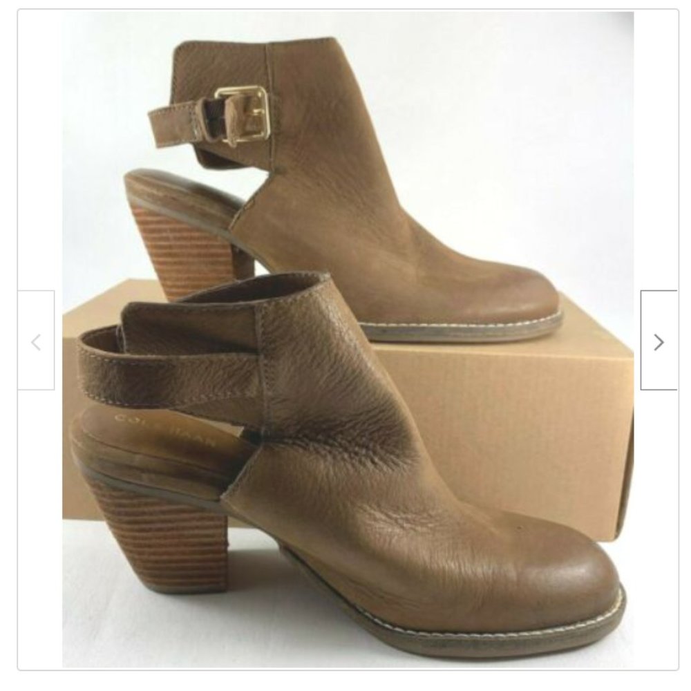 Cole Haan Women's Pippa Block Heel Leather Bootie